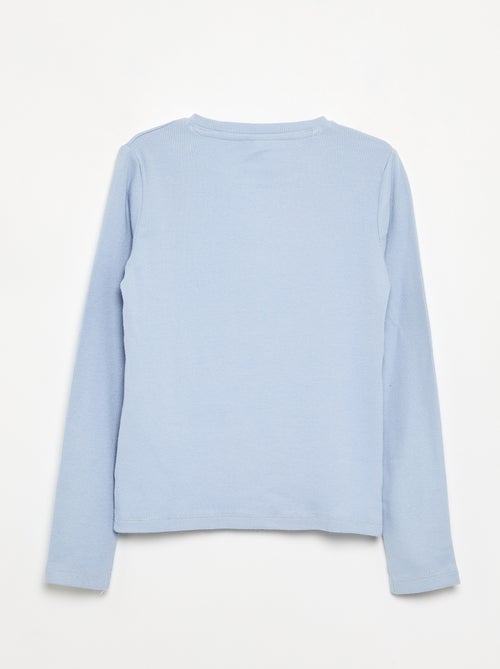 T-shirt basica a costine - Kiabi T-shirt basica a costine - Kiabi