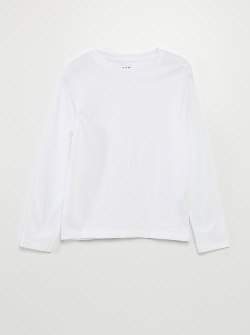 T-shirt basica a maniche lunghe - Kiabi T-shirt basica a maniche lunghe - Kiabi
