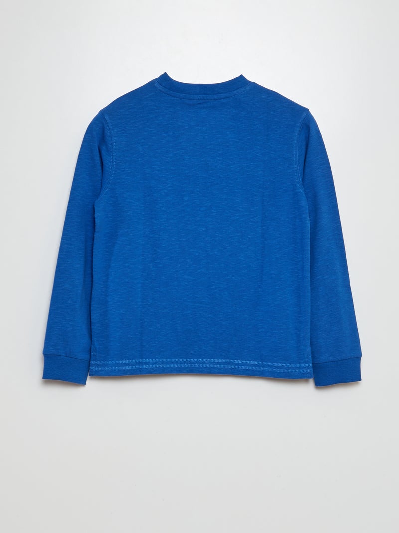 T-shirt basica a maniche lunghe BLU - Kiabi