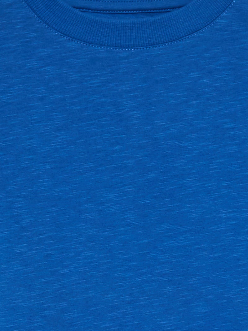 T-shirt basica a maniche lunghe BLU - Kiabi