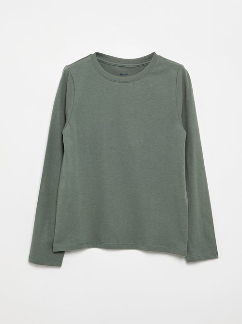 T-shirt basica a maniche lunghe - Kiabi T-shirt basica a maniche lunghe - Kiabi