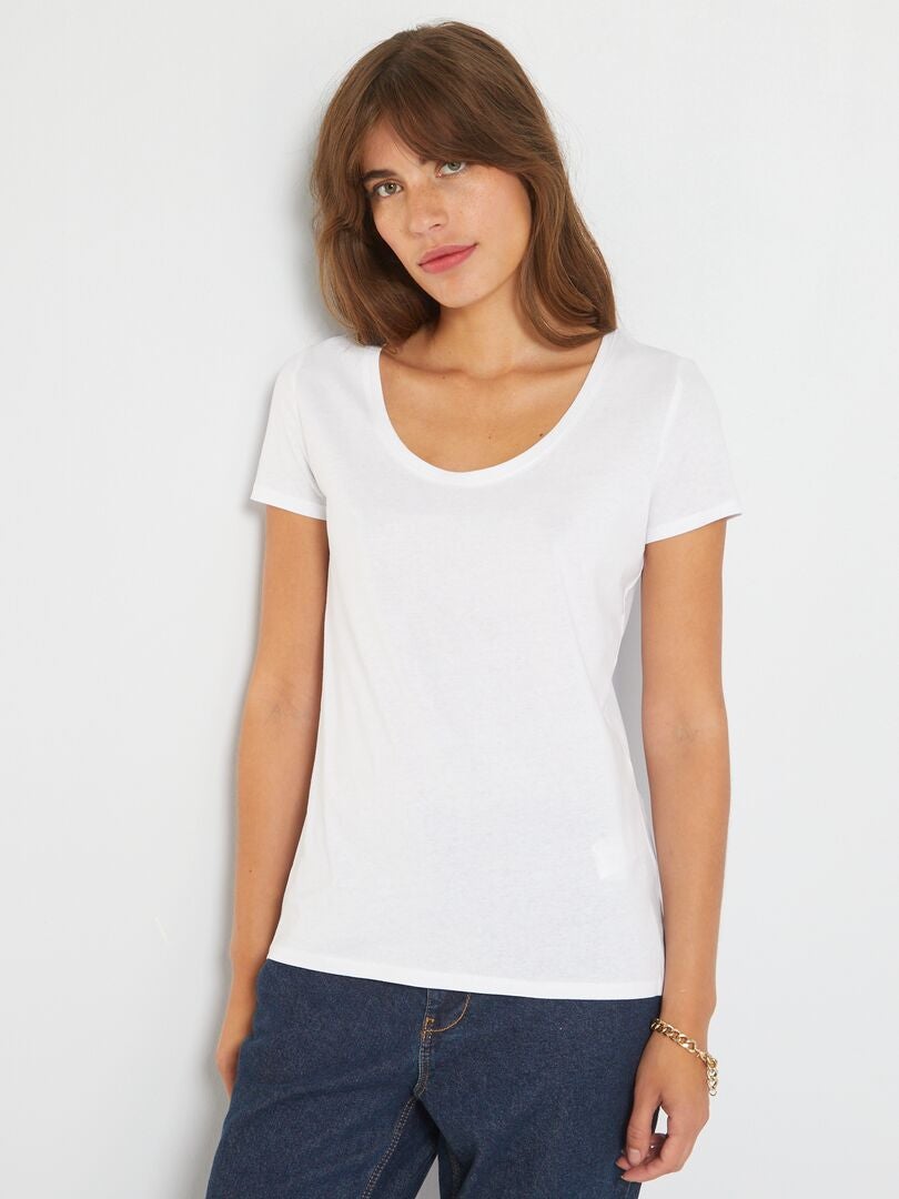 T-shirt basica Bianco - Kiabi
