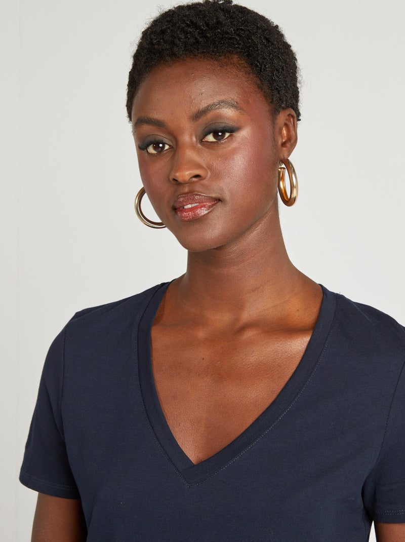 T-shirt basica blu - Kiabi