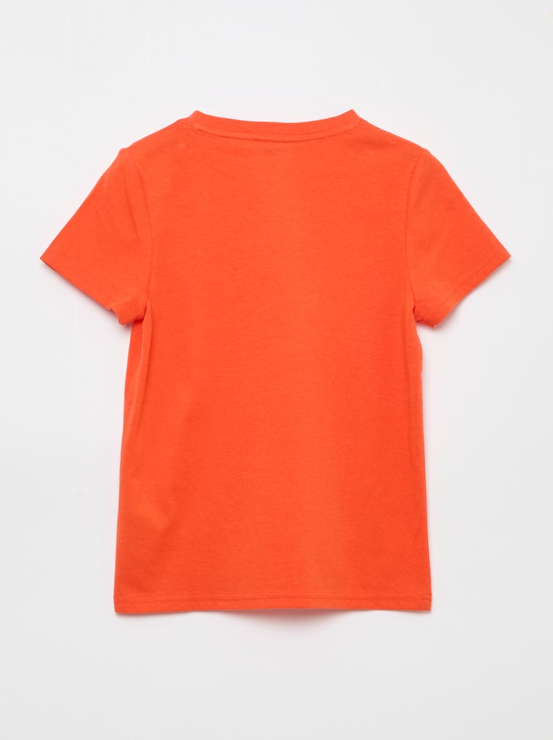 T-shirt basica in jersey tinta unita Arancione - Kiabi