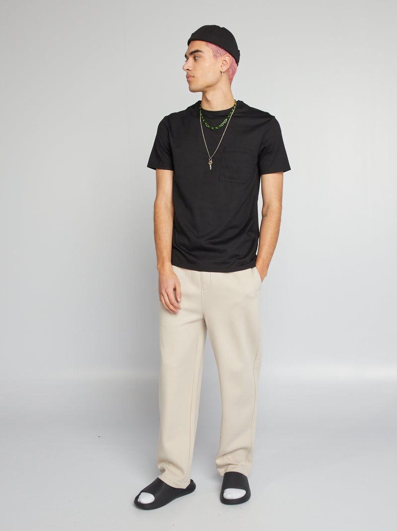 T-shirt basica nero - Kiabi