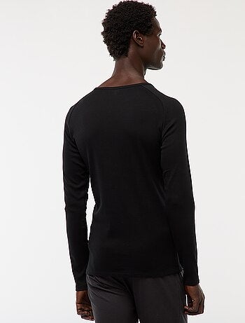 T-shirt basiche a tinta unita a maniche lunghe