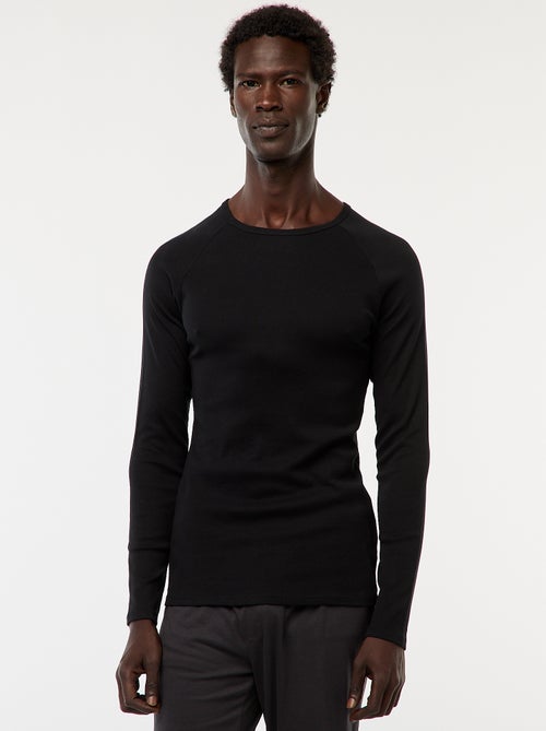 T-shirt basiche a tinta unita a maniche lunghe - Kiabi