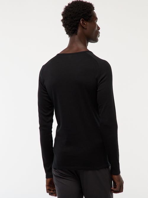 T-shirt basiche a tinta unita a maniche lunghe - Kiabi