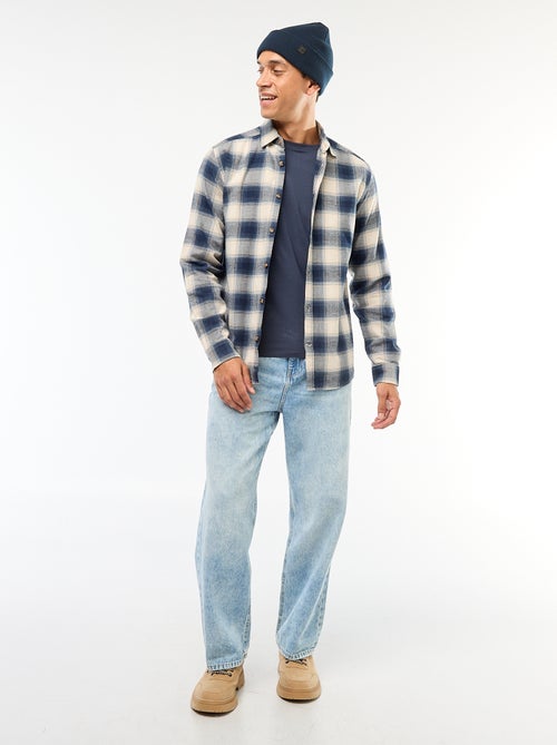 T-shirt basico a maniche lunghe e girocollo - Kiabi