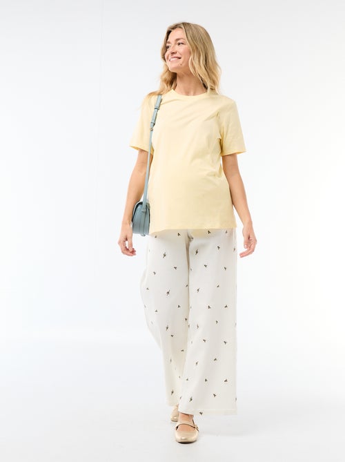 T-shirt basico da allattamento a maniche corte - Kiabi