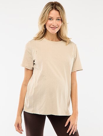 T-shirt basic allattamento maniche corte