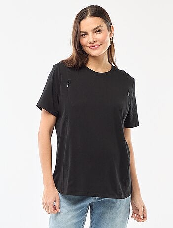 T-shirt basico da allattamento a maniche corte