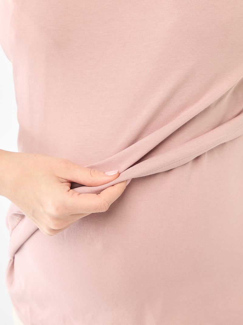 T-shirt basico per allattamento Rosa - Kiabi