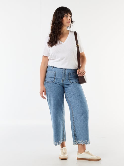 T-shirt basico scollo a V e maniche corte - Kiabi