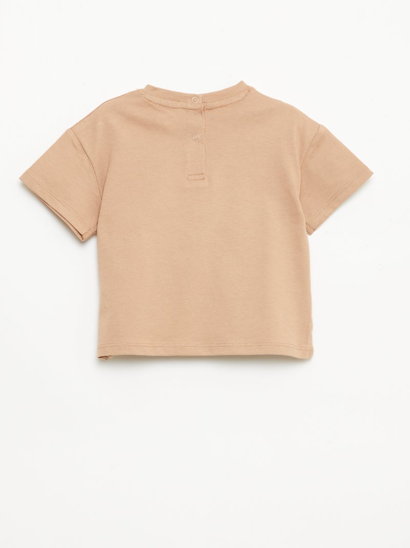 T-shirt basico senza maniche Beige - Kiabi