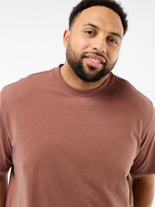 T-shirt basico tinta unita regular fit - Kiabi