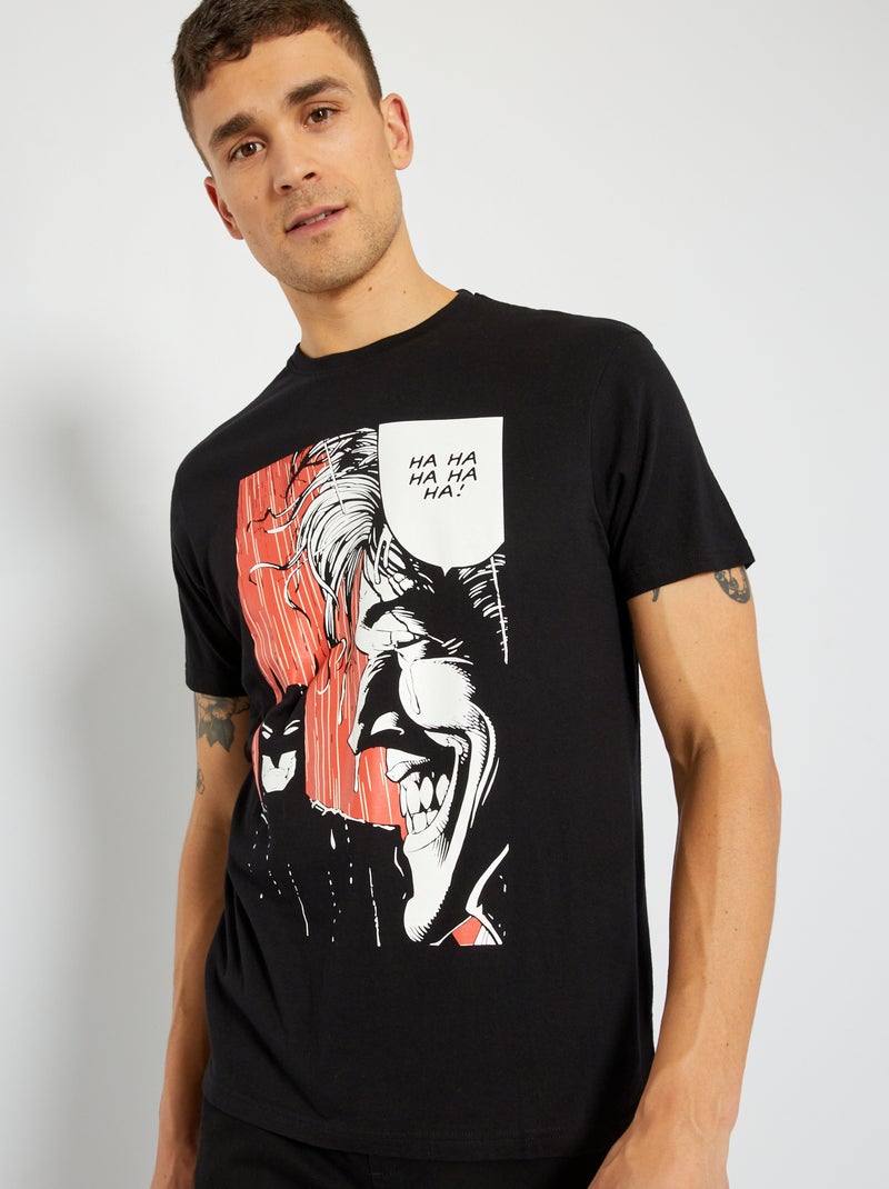 T-shirt 'Batman' in jersey nero - Kiabi