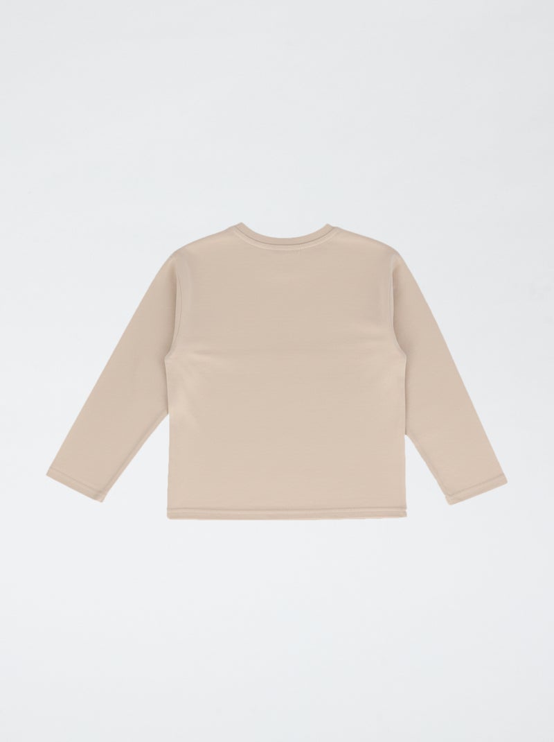 T-shirt 'Bluey' a maniche lunghe Beige - Kiabi