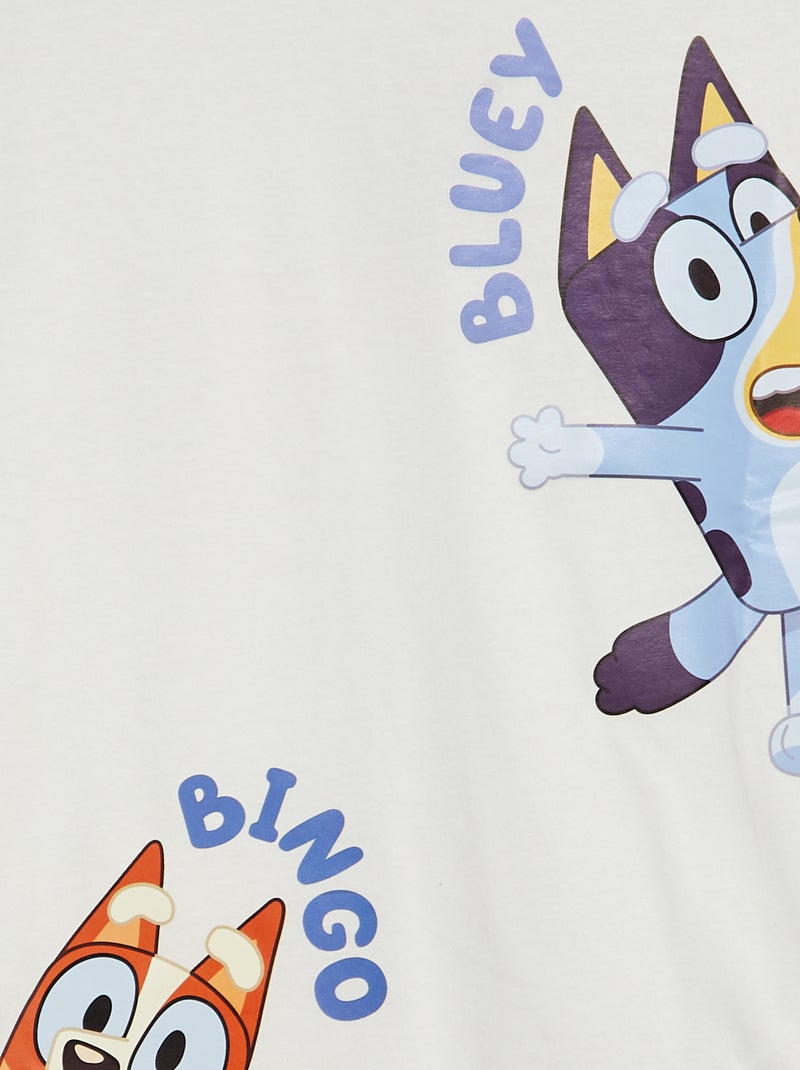 T-shirt 'Bluey' maniche lunghe BIANCO - Kiabi