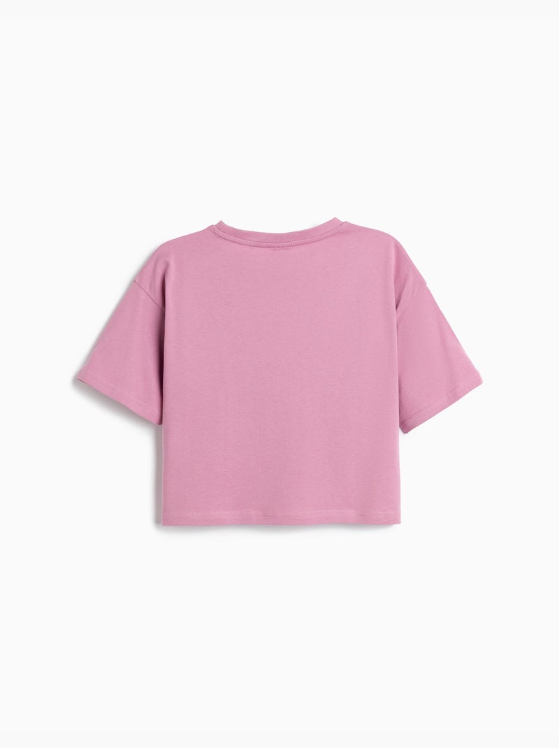 T-shirt Boxy CapyFun, MO Fashion Malva lilla - Kiabi