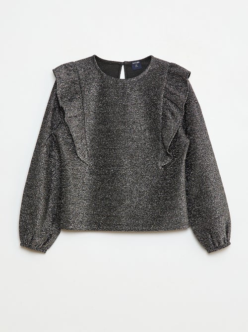 T-shirt brillante a maniche lunghe - Kiabi