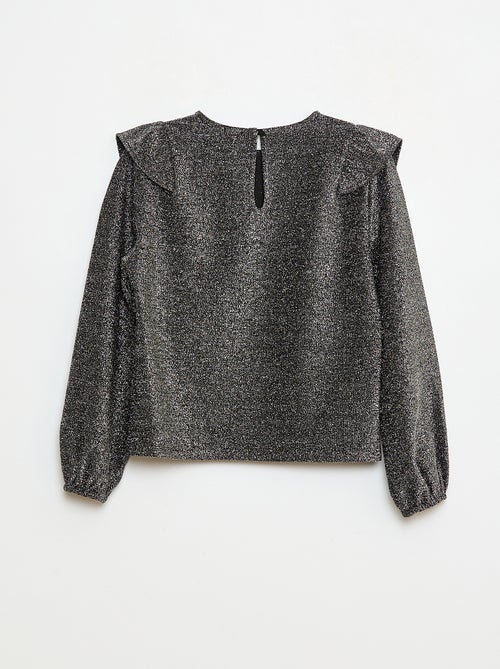 T-shirt brillante a maniche lunghe - Kiabi