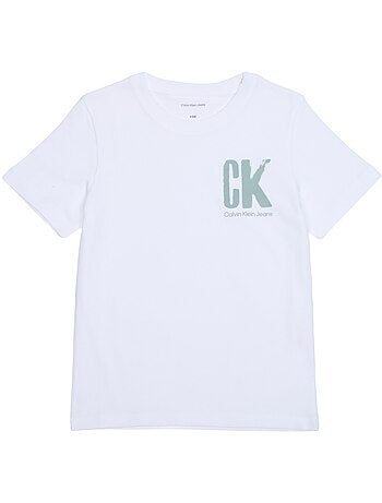 T-Shirt Calvin Klein Jeans da Ragazzo con Logo