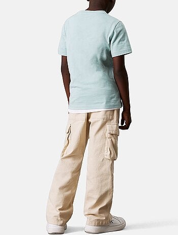T-Shirt Calvin Klein Jeans da Ragazzo con Logo