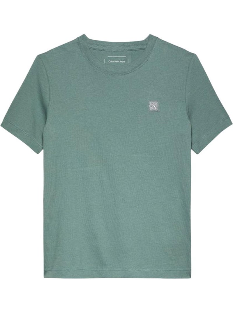 T-shirt Calvin Klein Jeans per Ragazzo Verde - Kiabi