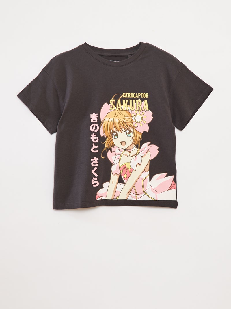 T-shirt 'Cardcaptor Sakura' maniche corte NERO - Kiabi