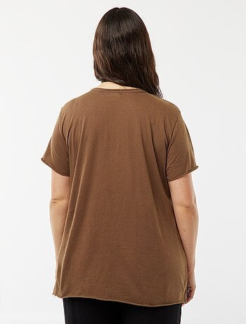 T-shirt 'Carmakoma' con leopardo stampato