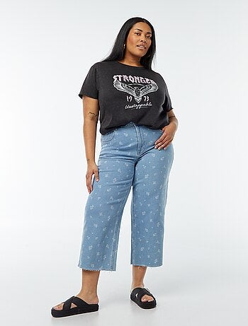 T-shirt 'Carmakoma' con leopardo stampato