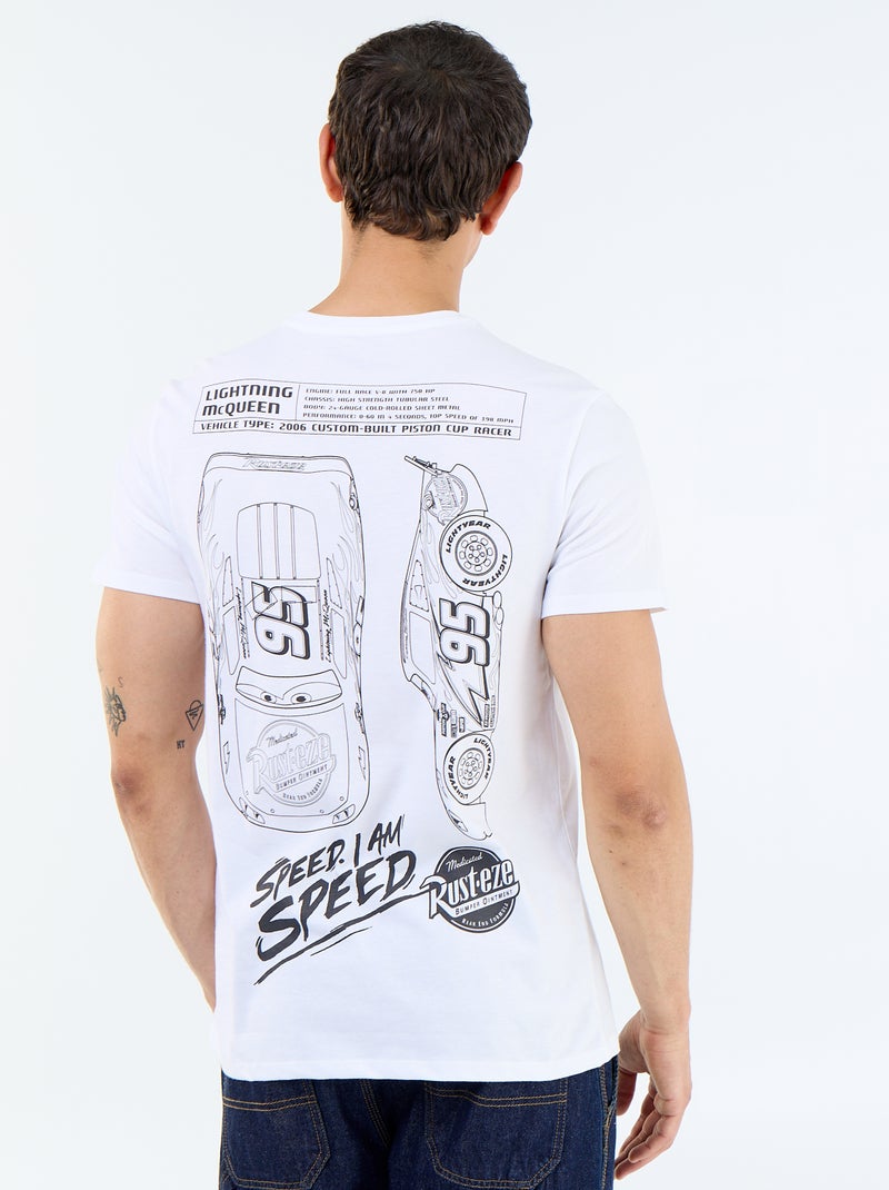 T-shirt 'Cars' 'Disney' 'Pixar' fronte/retro Bianco - Kiabi