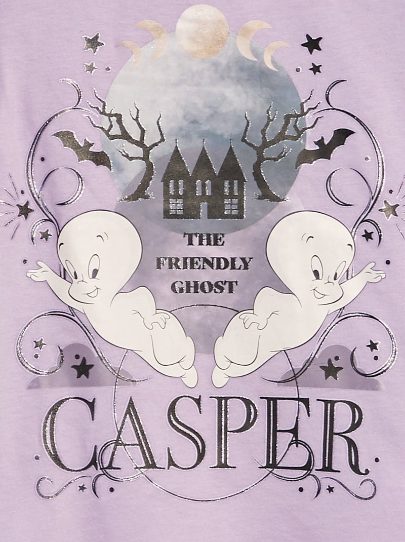 T-shirt 'Casper' a maniche lunghe VIOLA - Kiabi