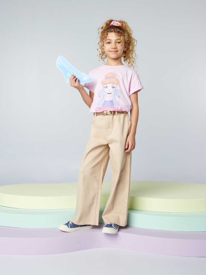 T-shirt 'Cenerentola 'Disney' ROSA - Kiabi