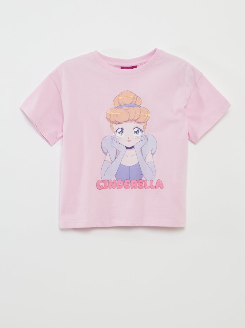 T-shirt 'Cenerentola 'Disney' ROSA - Kiabi