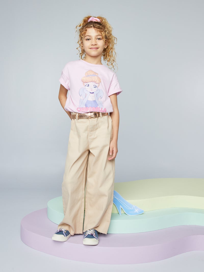 T-shirt 'Cenerentola 'Disney' ROSA - Kiabi