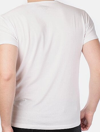 T-shirt col collo a V unito
