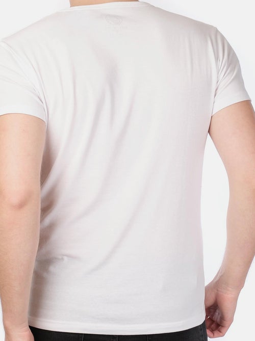 T-shirt col collo a V unito - Kiabi