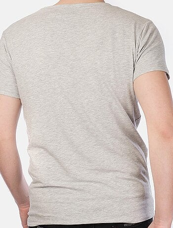 T-shirt col collo a V unito