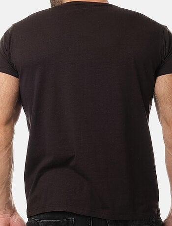T-shirt col collo a V unito
