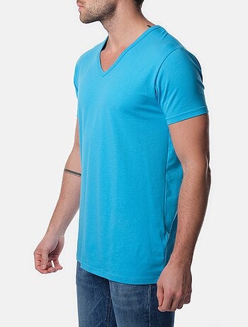 T-shirt col collo a V unito