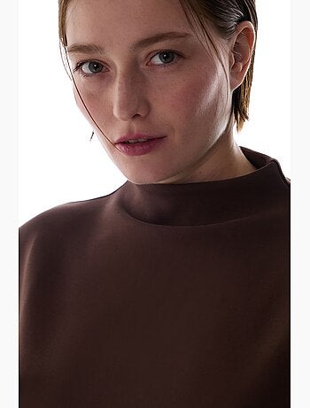 T-shirt collo alto in modal penti