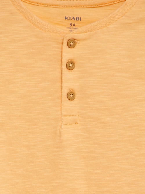 T-shirt collo serafino a maniche corte - Kiabi