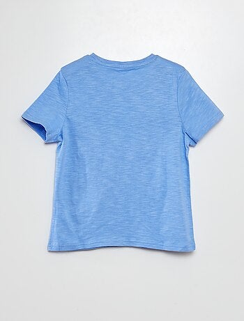 T-shirt collo serafino a maniche corte