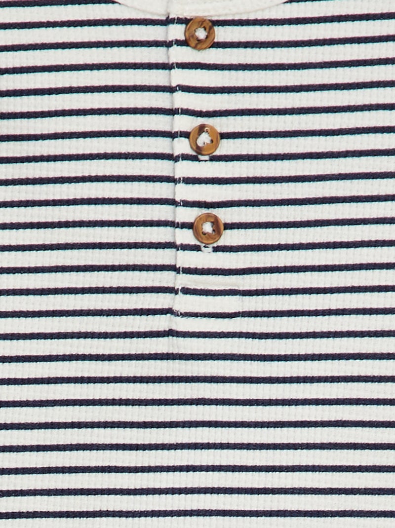 T-shirt  collo serafino BIANCO - Kiabi