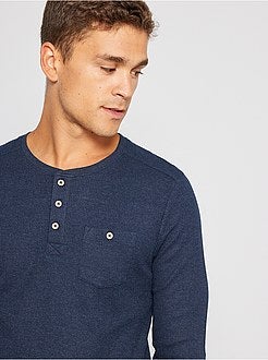 T-shirt collo serafino eco-sostenibile - Kiabi