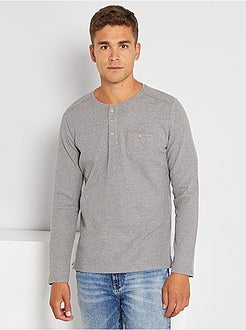 T-shirt collo serafino eco-sostenibile - Kiabi