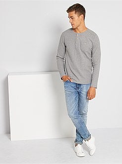 T-shirt collo serafino eco-sostenibile - Kiabi