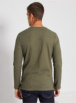 T-shirt collo serafino eco-sostenibile - Kiabi